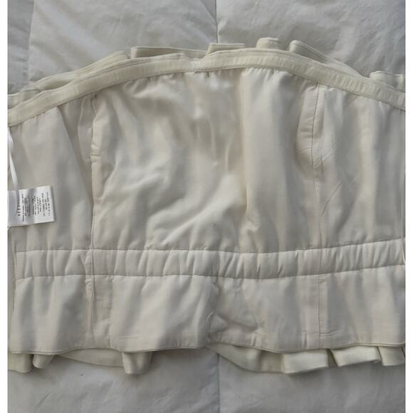 Sézane Editions Gioia Blouse Size 40 US Sz 8 Top Ecru White - Picture 12 of 13